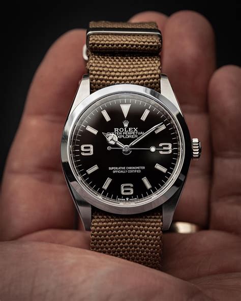 rolex explorer pink nato|rolex explorer 124270 reviews.